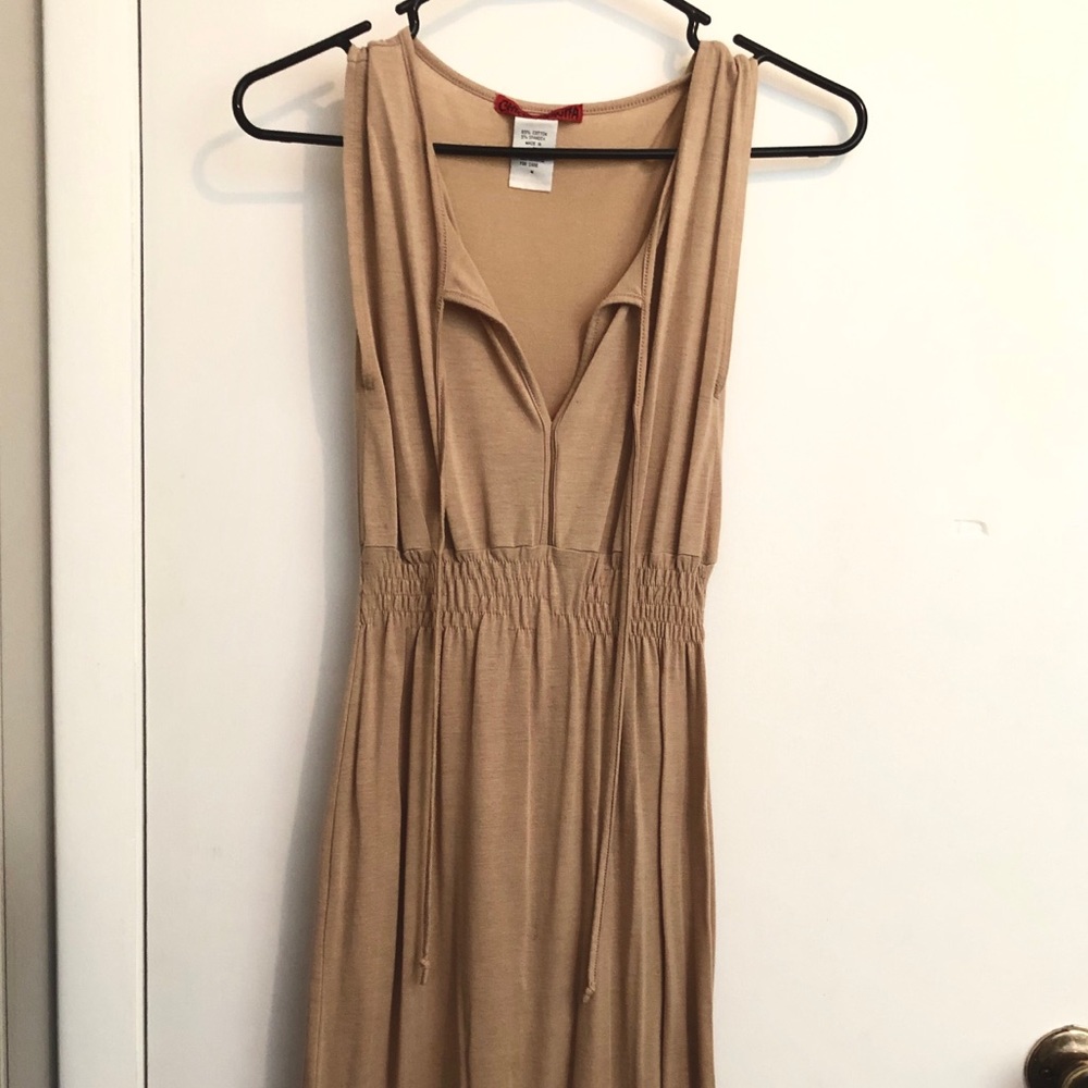 Beige Midi Dress